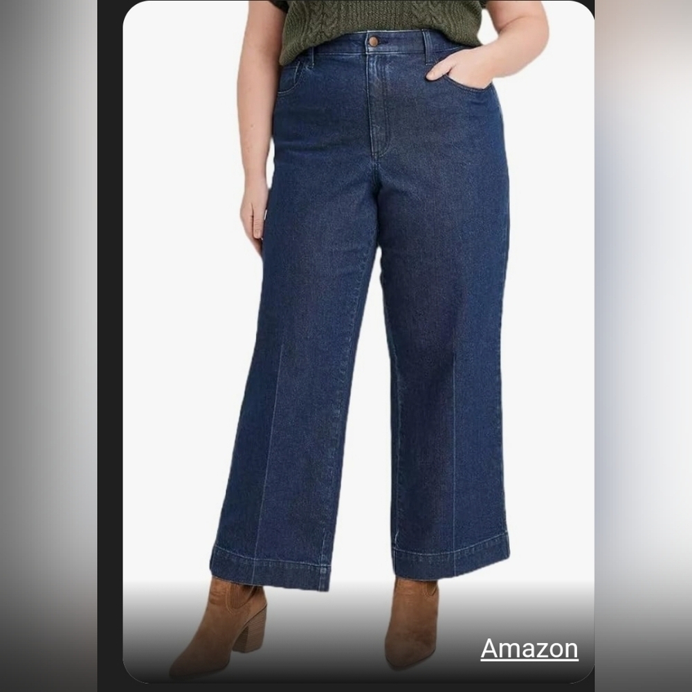 169)Universal thread High Rise Wide Leg Fitted Hip Relaxed Thigh Comfort Stretch